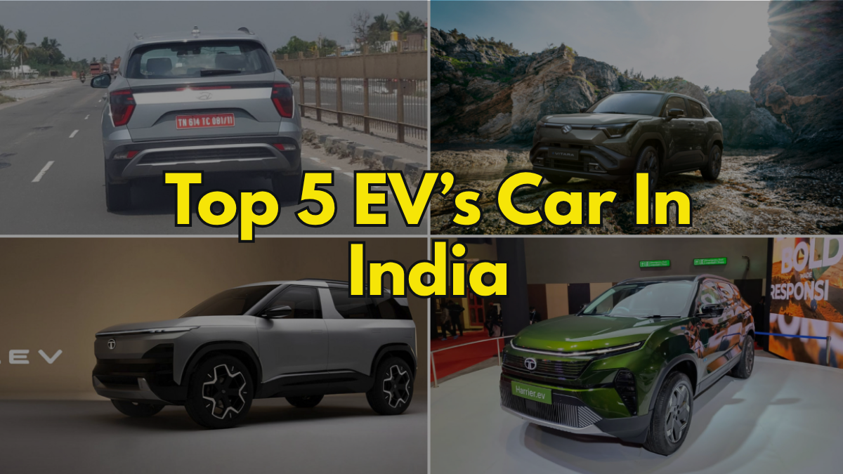Top 5 Electric Cars in India 2025